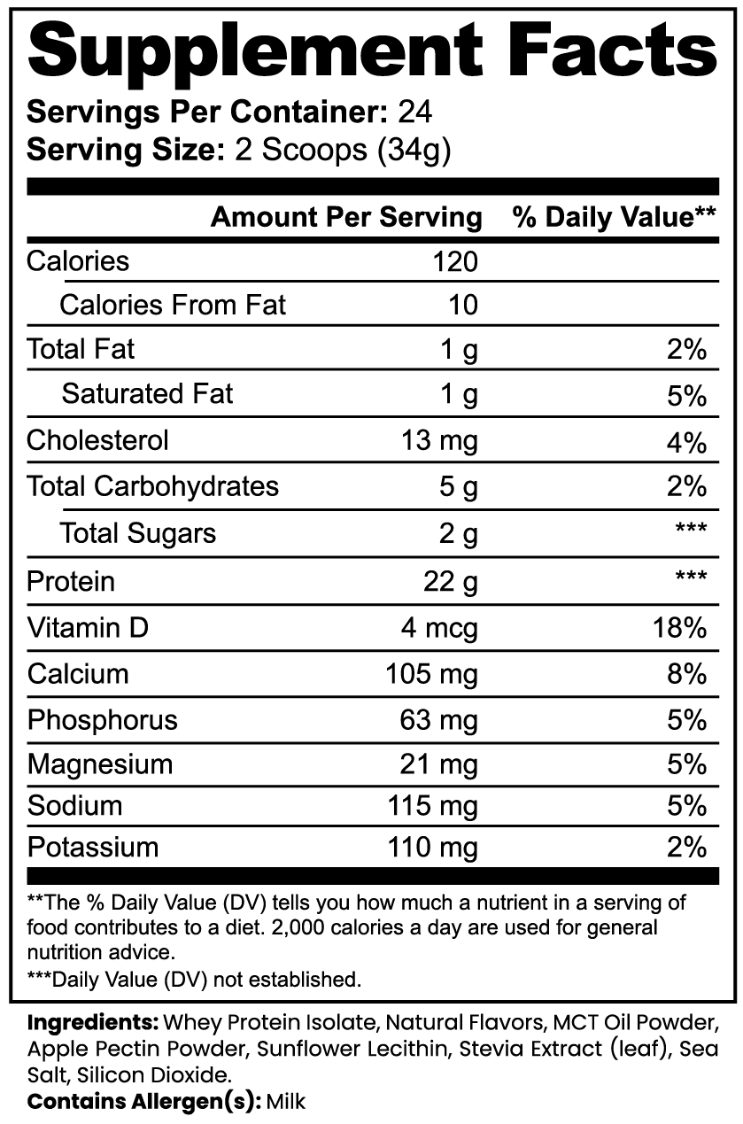 Advanced 100% Whey Protein Isolate (Vanilla) - EB7