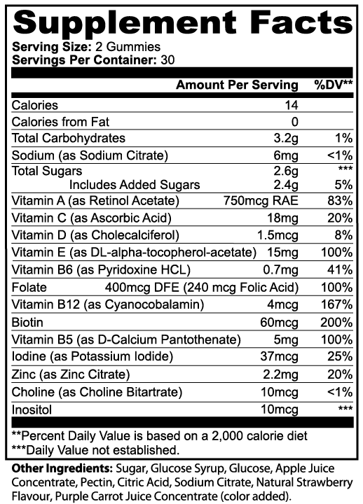 Multivitamin Bear Gummies (Adult) - EB7