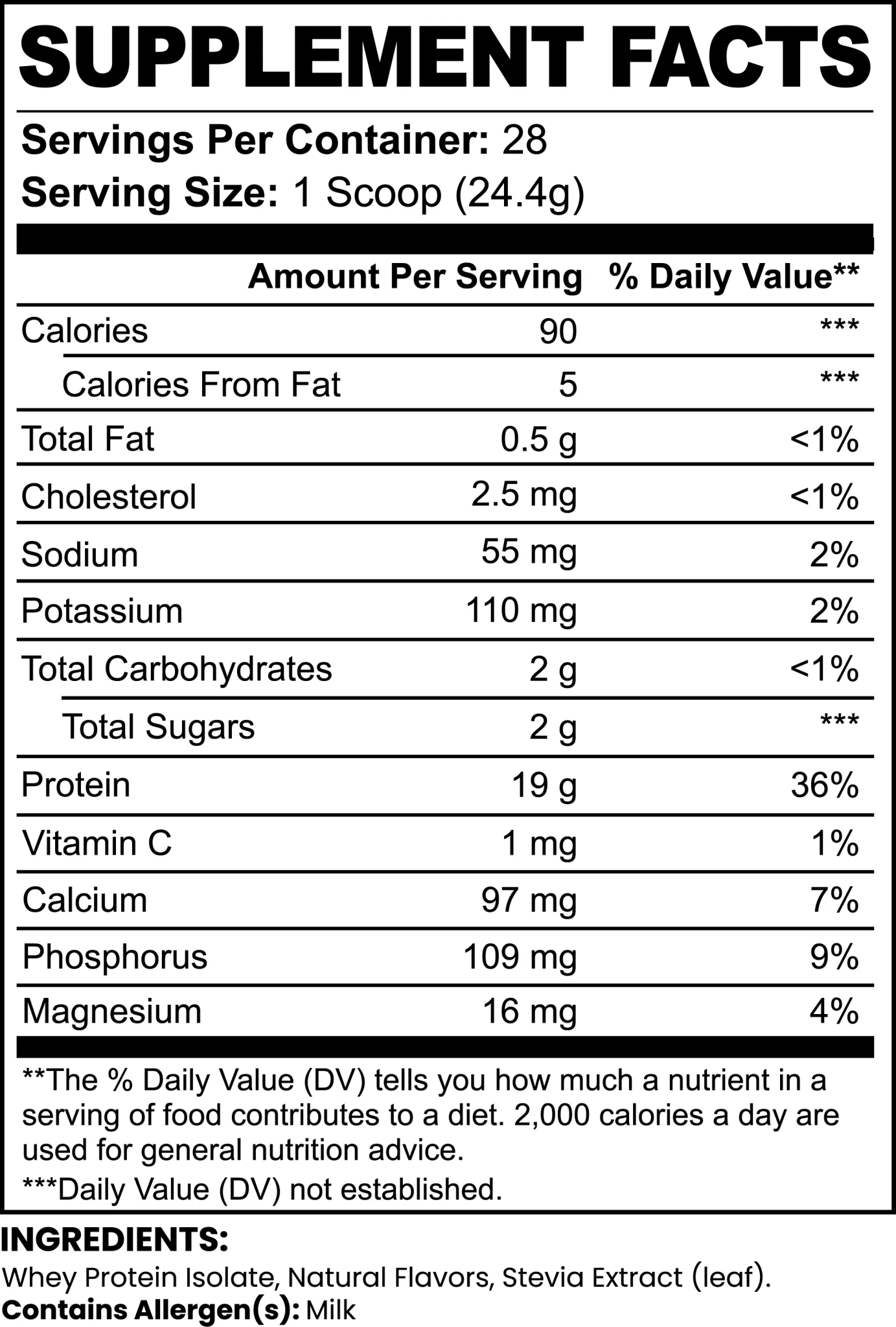 Pure3 100% Whey Protein Isolate (Vanilla) - EB7