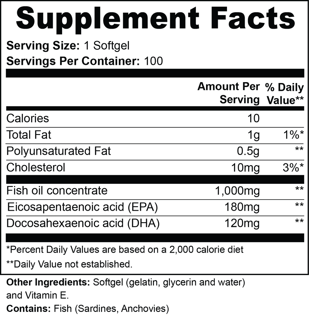 Omega - 3 EPA 180mg + DHA 120mg - EB7